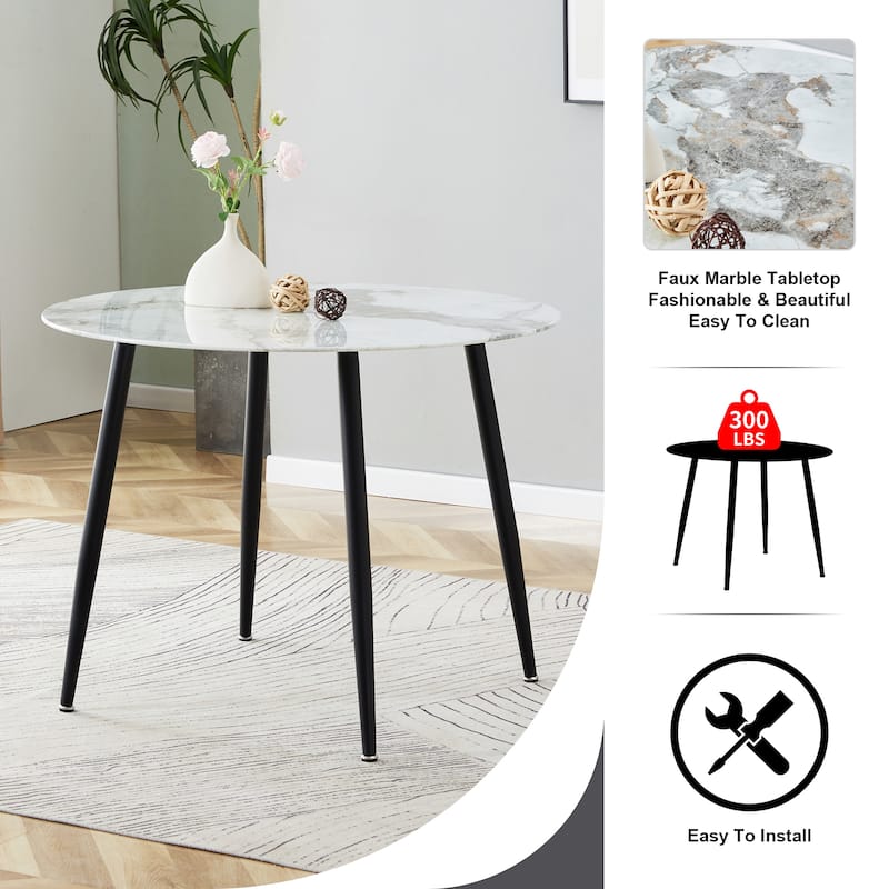 Modern Minimalist Circular Dining Table