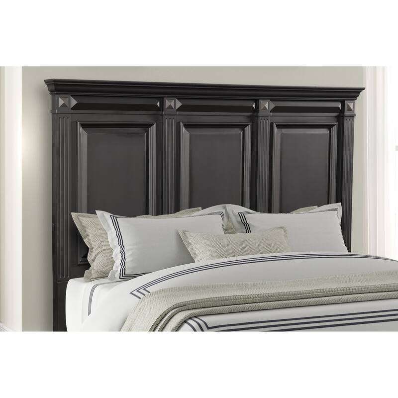 Roundhill Furniture Renova Vintage Black Wood Traditional 6-piece Bedroom Set