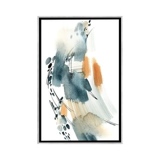 iCanvas "Abstract In Blue And Terracotta" by Sophie Rodionov Framed