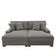 preview thumbnail 67 of 137, Oversized Modular Sectional Sofa Set with Pillows for Living Room