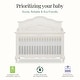 preview thumbnail 6 of 9, Evolur Aurora 5 in 1 Convertible Crib