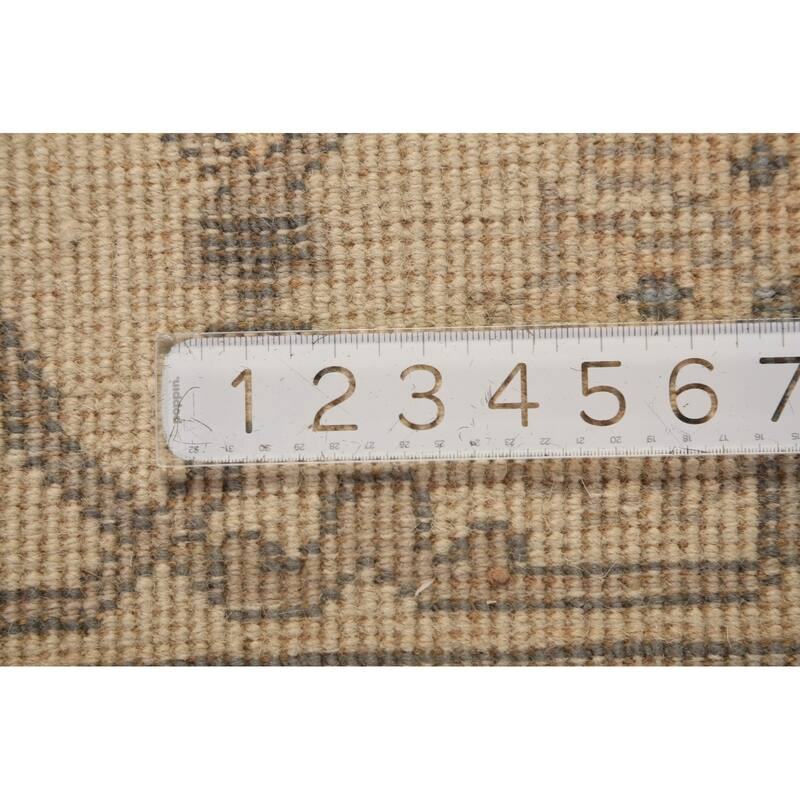 Large Oushak Indian Rug Hand-Knotted Wool Carpet - 8'2"x 15'8"