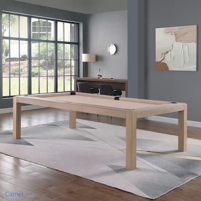Olivia Driftwood Ash 7ft Billiard Slate Pool Table with Dining TOP