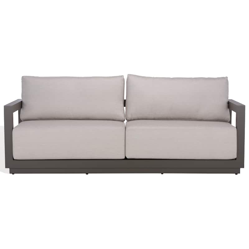 SAFAVIEH COUTURE Donaldo Aluminum Outdoor Sofa - 82"W x 30"D x 24"H