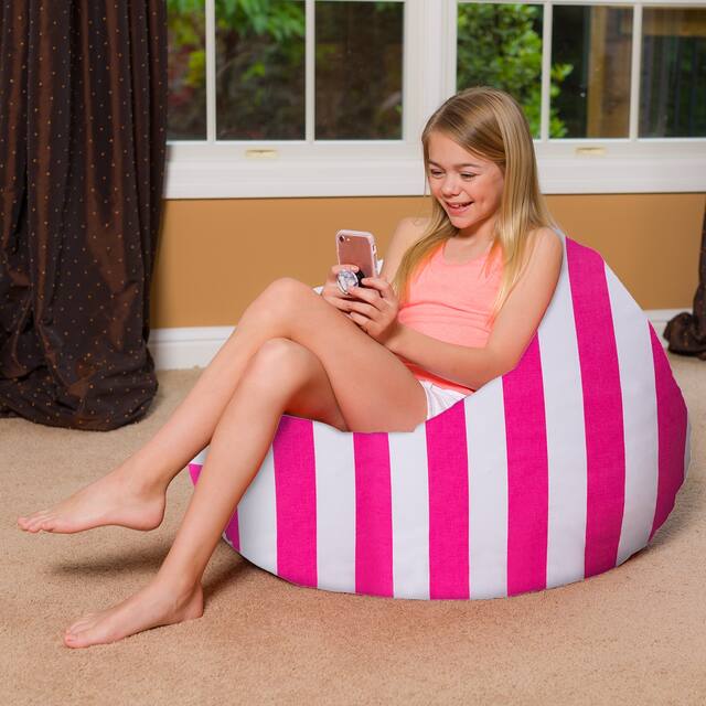 Kids Bean Bag Chair, Big Comfy Chair - Machine Washable Cover