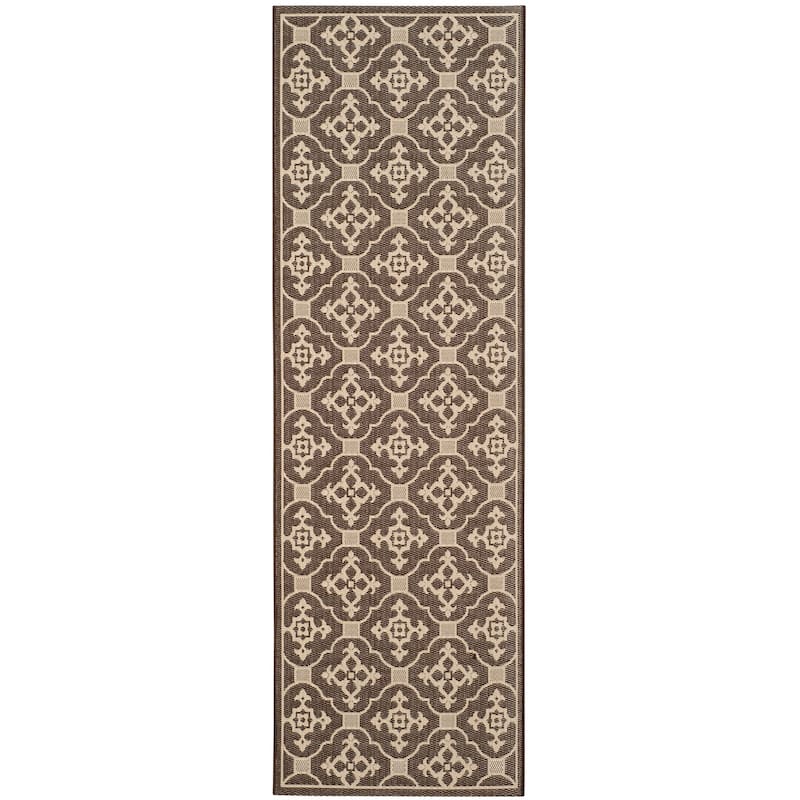 SAFAVIEH Courtyard Birgul Indoor/ Outdoor Waterproof Patio Backyard Rug