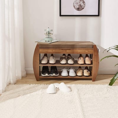 Multi-Tier Simple Shoe Rack, Shoe Changing Bench, Shoe Cabinet Combination, Multifunctional Storage Bench