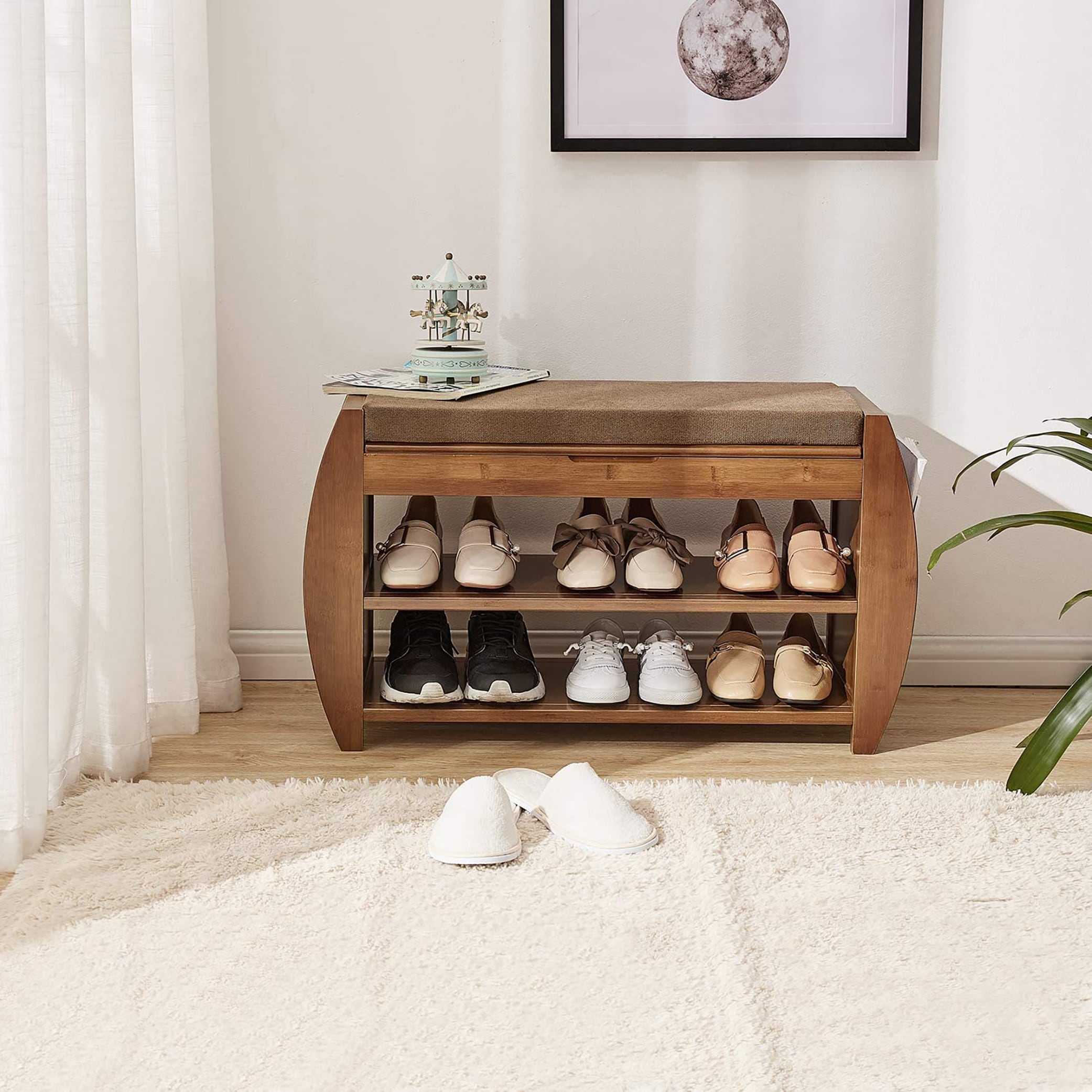 Multi Tier Simple Shoe Rack Shoe Changing Bench Shoe Cabinet Combination Multifunctional Storage Bench On Sale Bed Bath Beyond 40934259