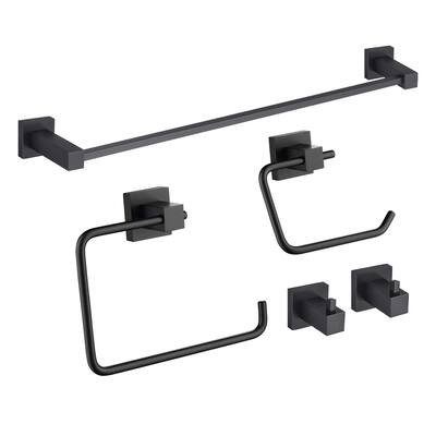 Cube 5-Piece Bathroom Hardware Set