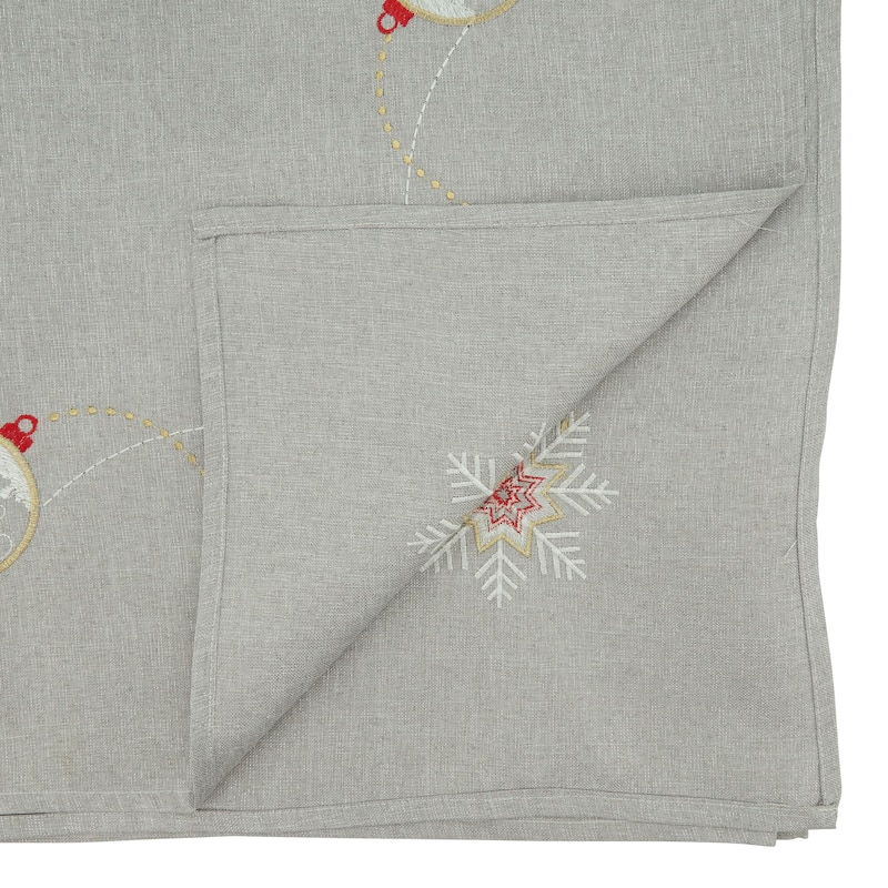 Tablecloth With Embroidered Ornaments