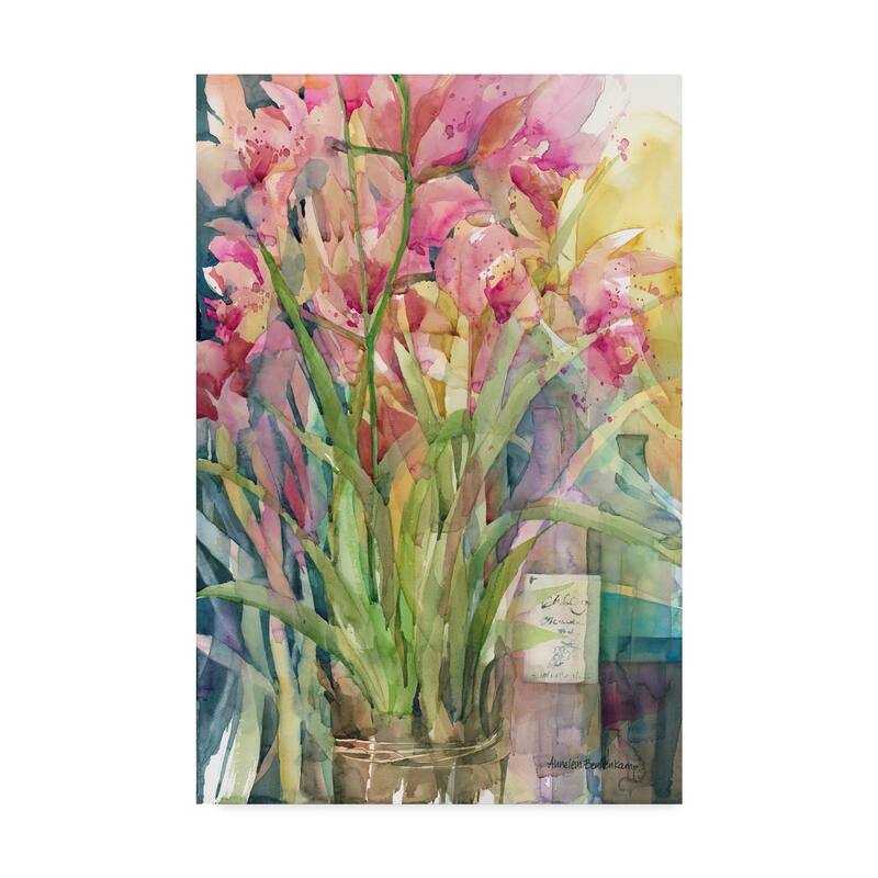 Annelein Beukenkamp 'Orchid Gathering' Canvas Art
