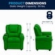 preview thumbnail 133 of 189, Contemporary Kids Recliner with Cup Holder and Headrest - 24"W x 21.5" - 36.5"D x 27"H