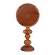 preview thumbnail 4 of 6, Acacia Wood Table Mirror with Carved Wood Base, Natural - 8.0"L x 5.0"W x 16.0"H