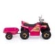 preview thumbnail 35 of 71, White 6V Electric ATV Ride-On with Trailer, Bluetooth, Music, Power Display for Kids Ages 3-6