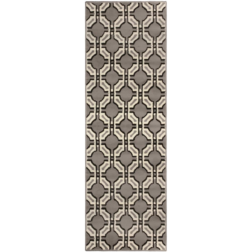 Modern Geometric Art-Deco Trellis Power-Loomed Indoor Area Rug by Superior