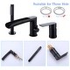 preview thumbnail 17 of 18, Deck Mounted Roman Tub Faucet with Hand Shower