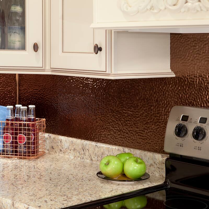 FASÄDE Hammered Decorative Vinyl Backsplash Panel
