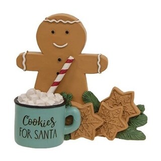 cookie 様＊専用 Cookies For Santa Resin Gingerbread Man & Mug Figurine - H