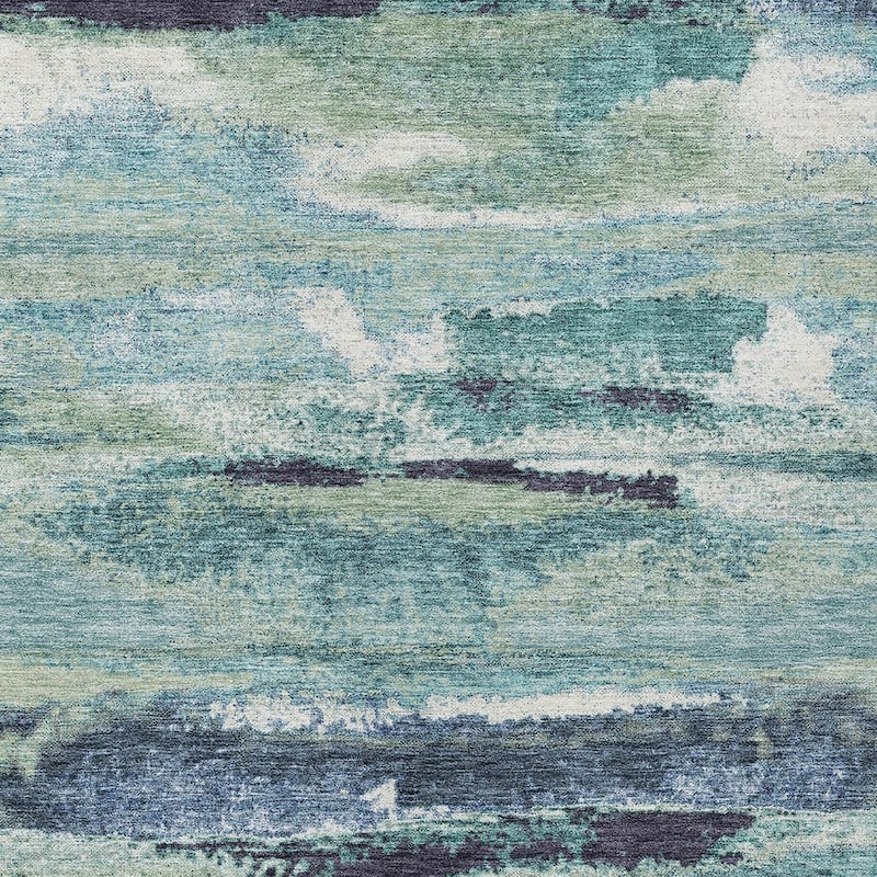 HomeRoots Abstract Transitional Rectangle Outdoor Rug