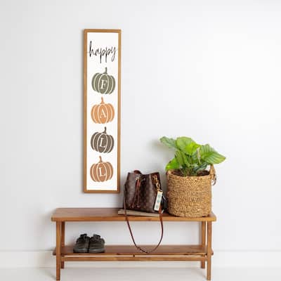 Happy Fall Barnwood Sign - Multi-Color