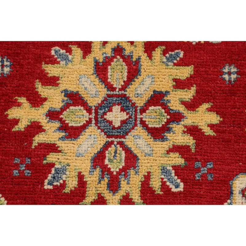 Red Kazak Oriental Rug Handmade Home Decor Wool Carpet - 2'8" x 4'4"