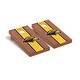 preview thumbnail 1 of 3, Southern Mississippi Golden Eagles Cornhole Board Set - Rosewood Stainede Stripe Version