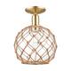Option Champagne Bronze / Clear Glass with Brown Rope