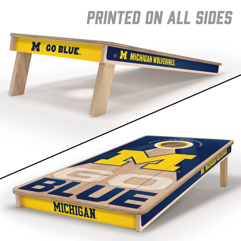 Michigan Wolverines NCAA 2x4 Professional Cornhole Board Set