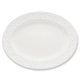 preview thumbnail 1 of 1, Opal Innocence Carved 16" Oval Serving Platter White