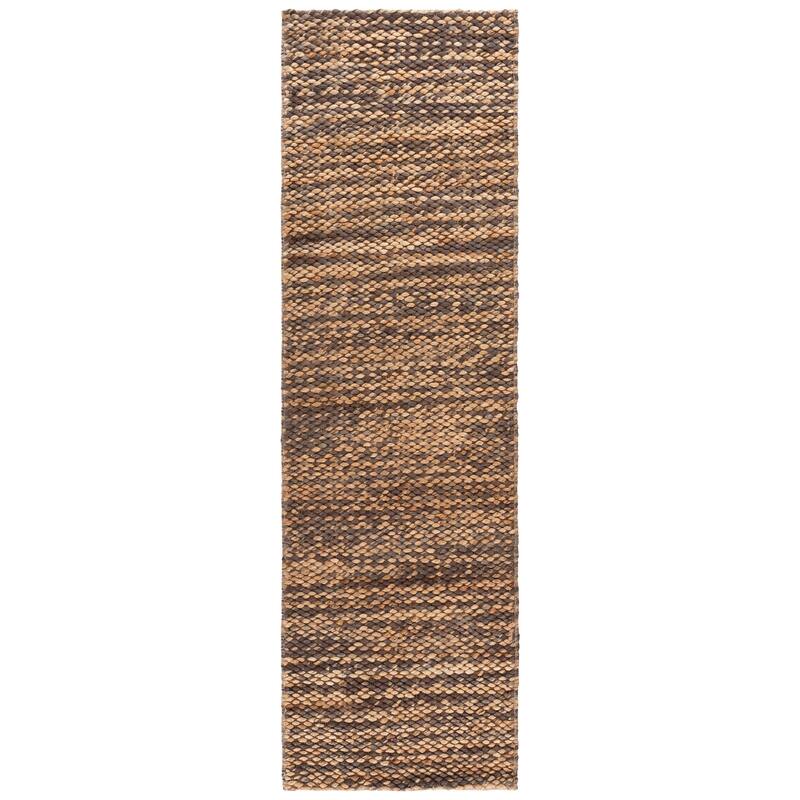 SAFAVIEH Handmade Natural Fiber Couture Francette Jute Rug - 2'3" x 8' Runner - Natural/Brown