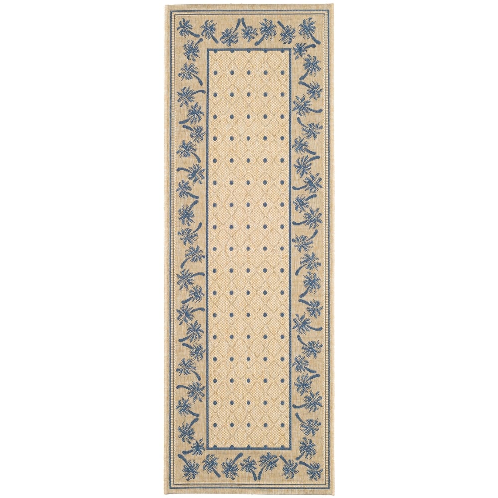 SAFAVIEH Courtyard Merilin Indoor/ Outdoor Geometric Area Rug