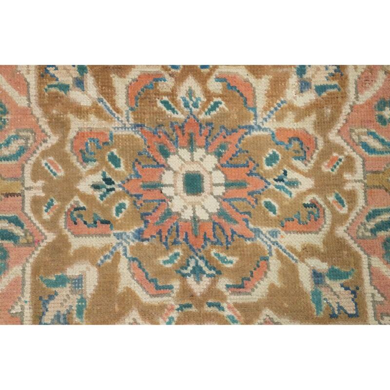 Hand Knotted Oriental 100% Wool Carpet Traditional Floral Pink Tabriz Area Rug - 6' 0'' X 4' 6''