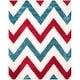 preview thumbnail 7 of 10, SAFAVIEH Kids Shag Dula Chevron Nursery Playroom 2-inch Thick Rug 8' x 10' - Ivory/Red - Rectangle