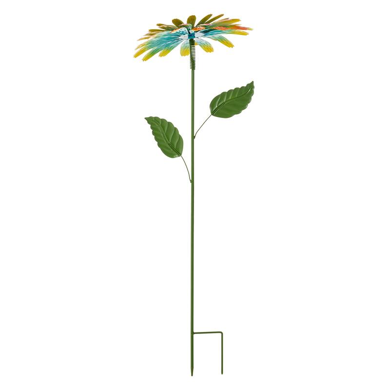 Glitzhome 41"H Garden Metal Flower Yardstake