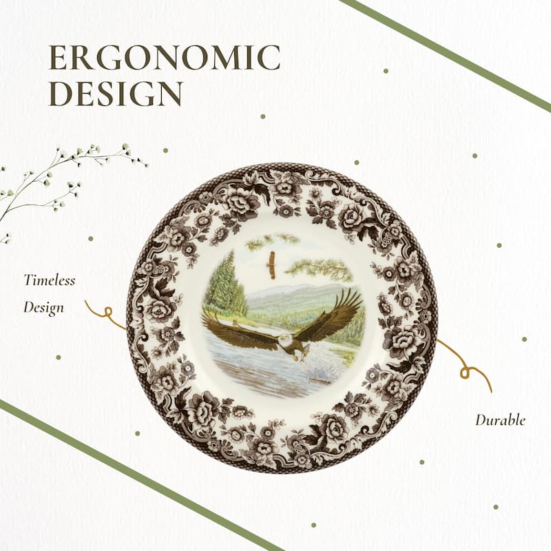 Spode Woodland Assorted Animals Salad Plate