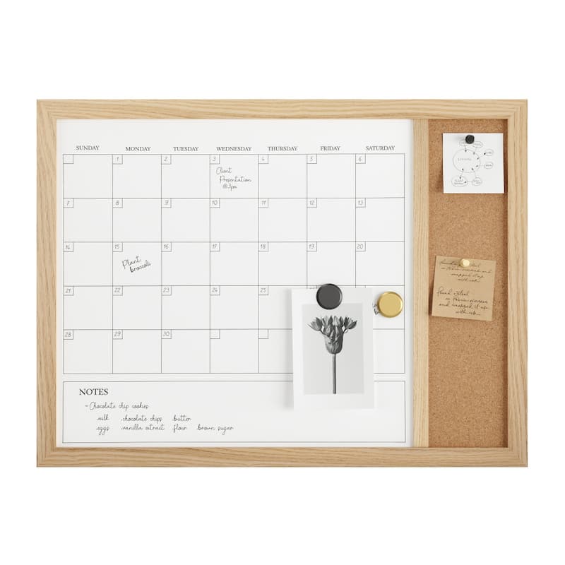 Martha Stewart Dry Erase Magnetic Monthly Calendar/Cork Board