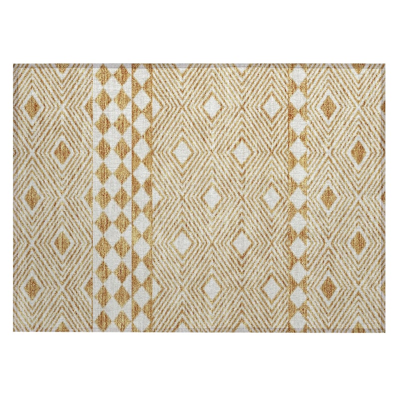 Machine Washable Indoor/ Outdoor Chantille Boho Moroccan Rug