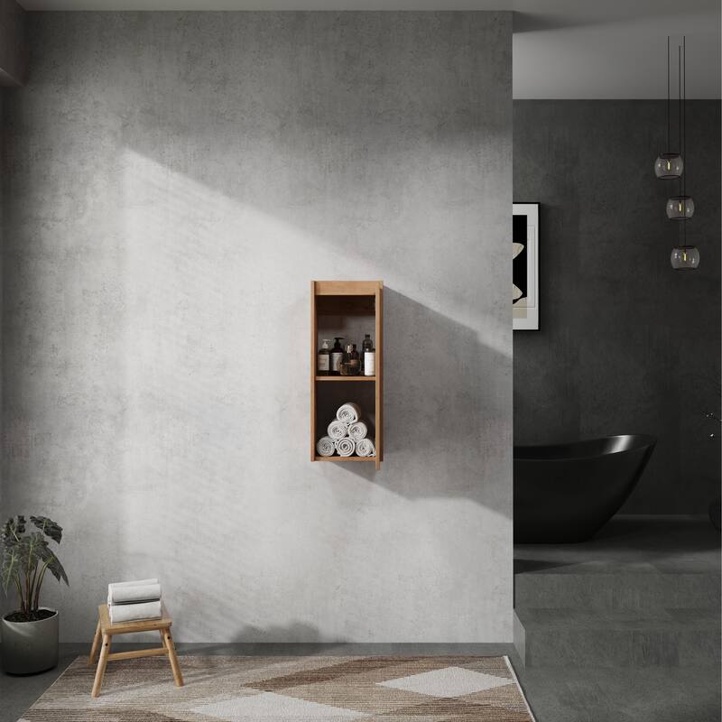 Wall Mounted Storage Cabinet Skin Care Cabinet with Door, Rustic Wooden Side Cabinet Toilet Paper Cabinet