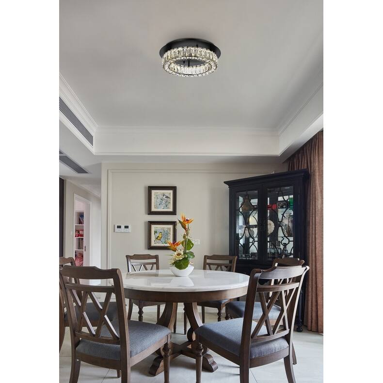 Indigo Home 18 inch LED Single flush mount in black