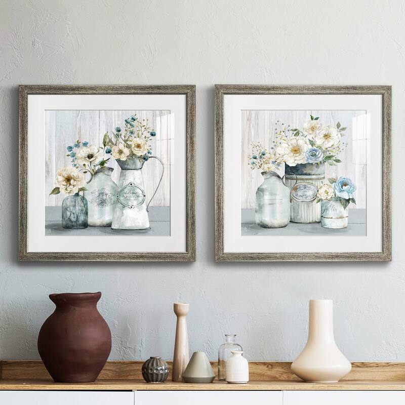 French Garden Flowers I- Premium Framed Print - Ready to Hang