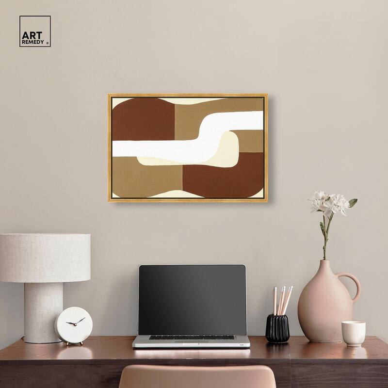 Minimal Wavy III Canvas by Art Remedy