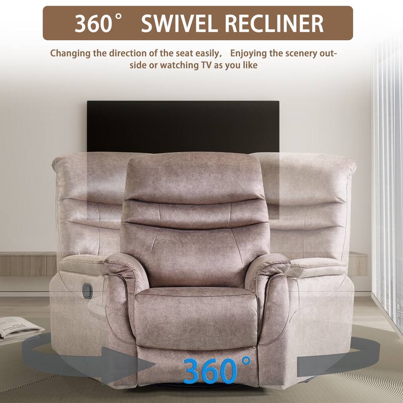 Rocking Swivel Recliner Chair for Living Room