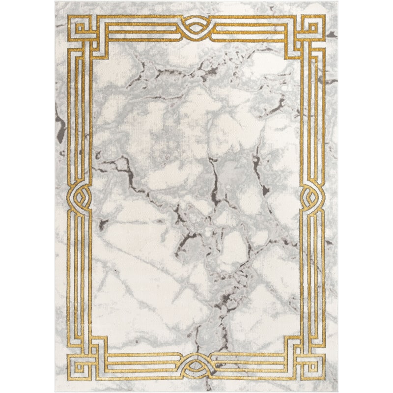 Well Woven Fairmont Huntington Retro Mosaic Marble Pattern Area Rug