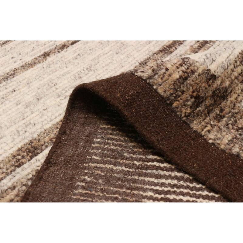 ECARPETGALLERY Hand-knotted Tangier Ivory Wool Rug - 8'0 x 9'11