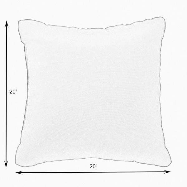 dimension image slide 1 of 2, Sunbrella Spectrum Peacock Corded Indoor/ Outdoor Pillow Set (Set of 2)