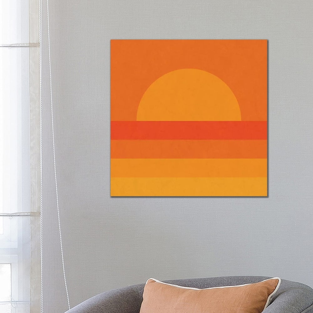 iCanvas "Retro Geometric Sunset" by Alisa Galitsyna Canvas Print
