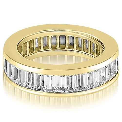 4.00 cttw. 14K Yellow Gold Baguette Diamond Eternity Ring