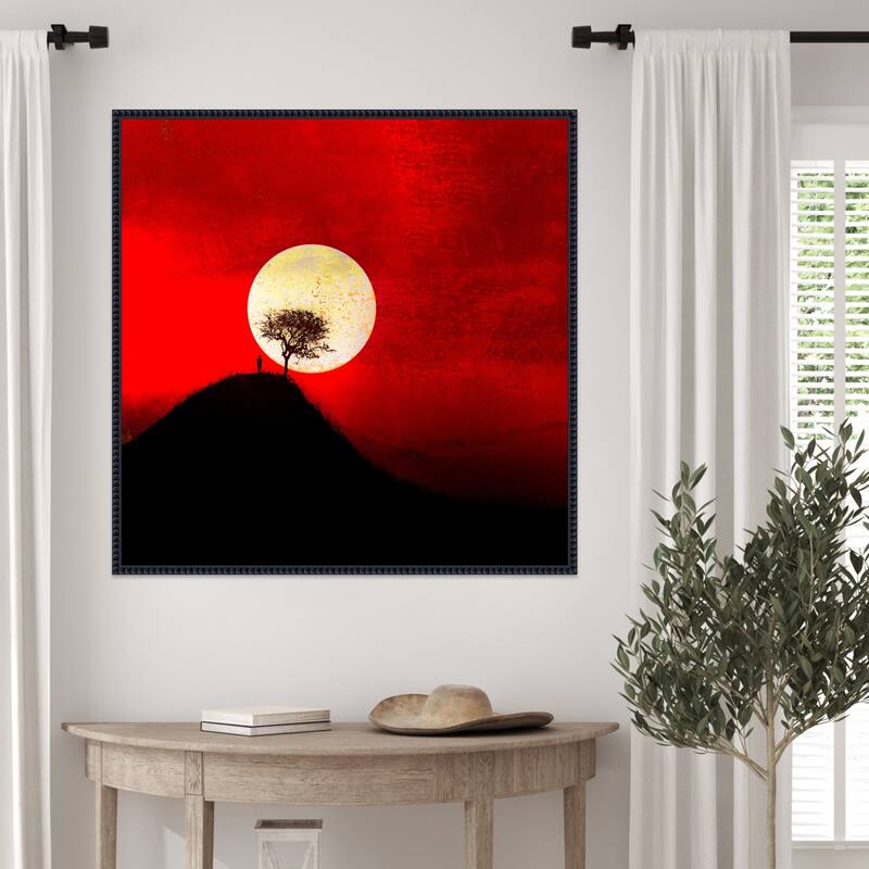 Full Moon by Inge Schuster Framed Canvas Wall Art Print