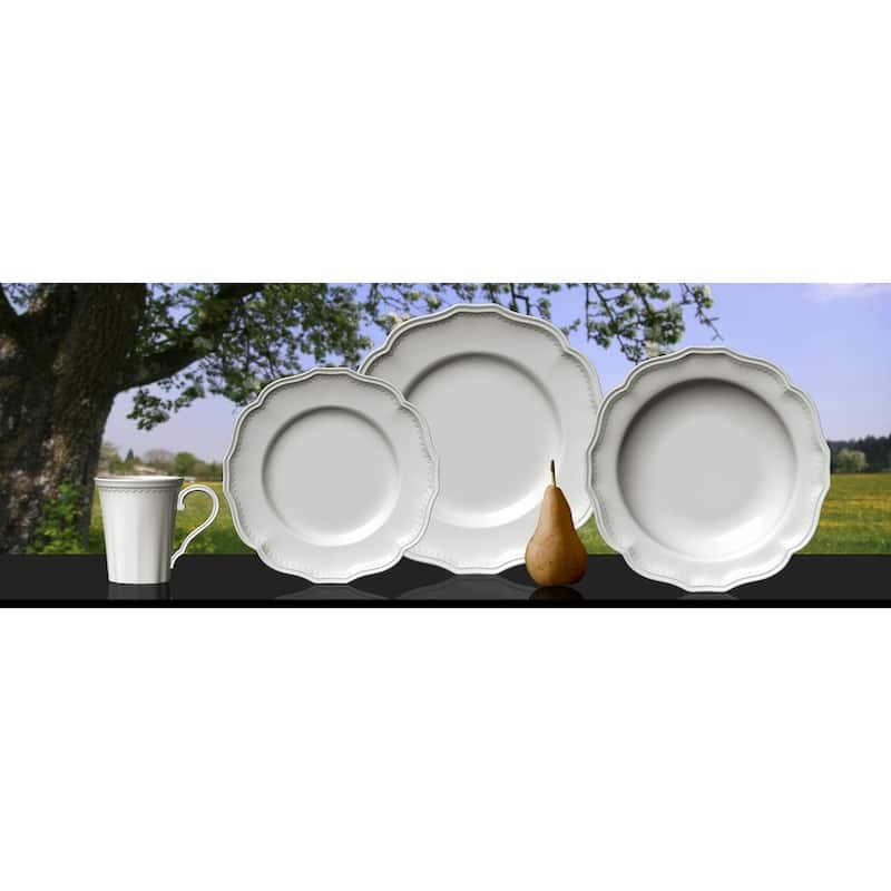 Red Vanilla Classic White Bread and Butter Plate Set of 6