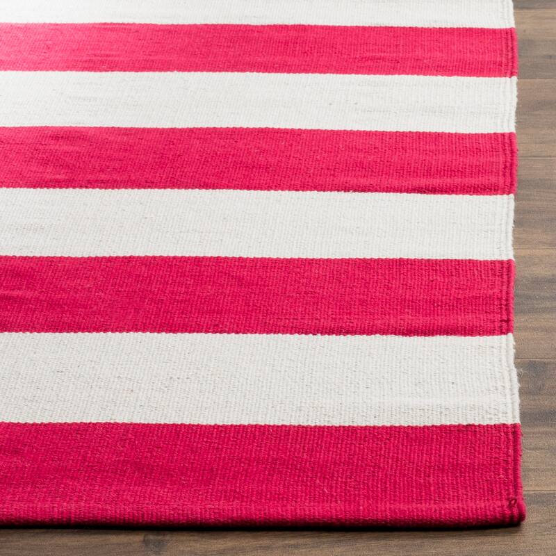 SAFAVIEH Handmade Montauk Caspian Stripe Cotton Flatweave Rug